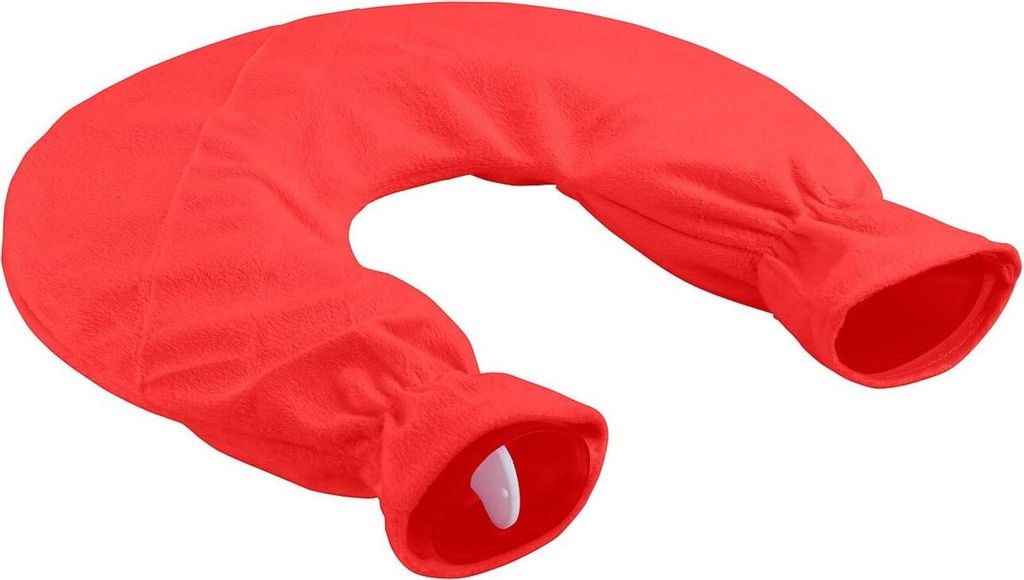 infactory Nackenwärmflasche: Nacken-Wärmflasche mit abnehmbarem Fleece-Bezug, 2,5 Liter (Nackenwärmeflasche, Nacken Wärmekissen, Nackenrolle)