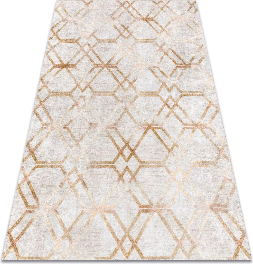 Tapis d'entrée 80x150 cm Jaune d'Or pour couloir et zone de passage