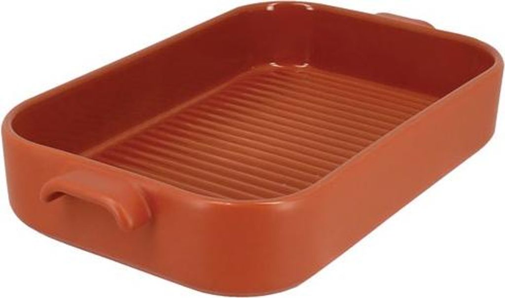 Backofenrostbräter Rechteckig 26,5 x 15 cm Terrakotta - Octave - Menastyl