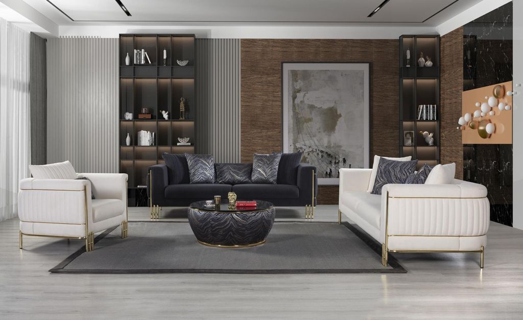 Designer Sofagarnitur Couch Polster Sitzgarnitur 3+3+1 Luxus Couchen Set Textil