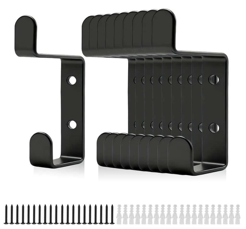 Crochets Muraux pour Chambre et Salon, Set de 10 Fixations Doubles