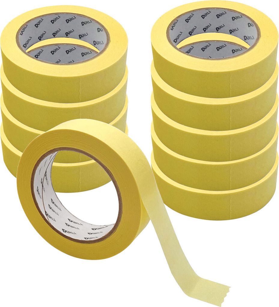 ARLI 10x Abdeckklebeband Kreppband 30 mm x 50 m Krepp 262 Malerkrepp Malerband Kreppklebeband