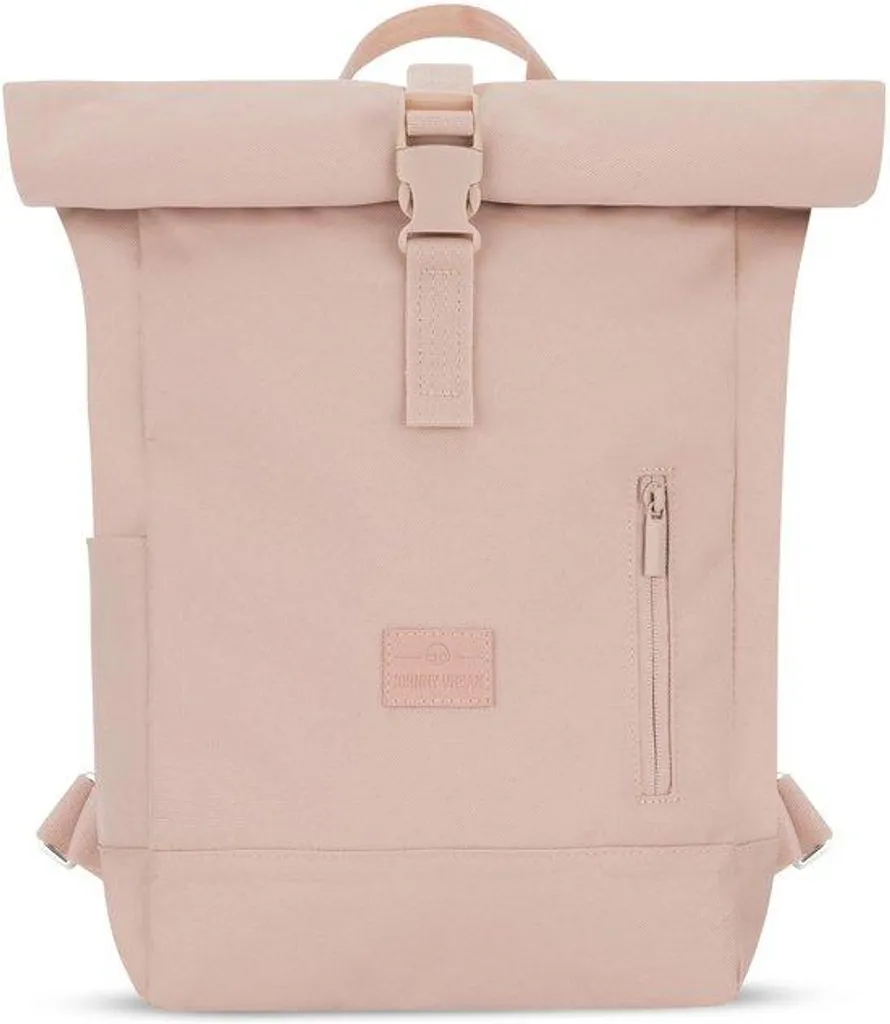Sac à dos ordinateur rose rolltop imperméable pour femme active et étudiante