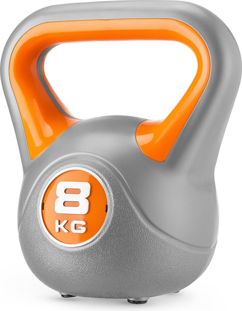 Kettlebell Manubrio Gymtek – 2-12 Kg – Palla In PVC Con Massa Bituminosa, Maniglia Ergonomica