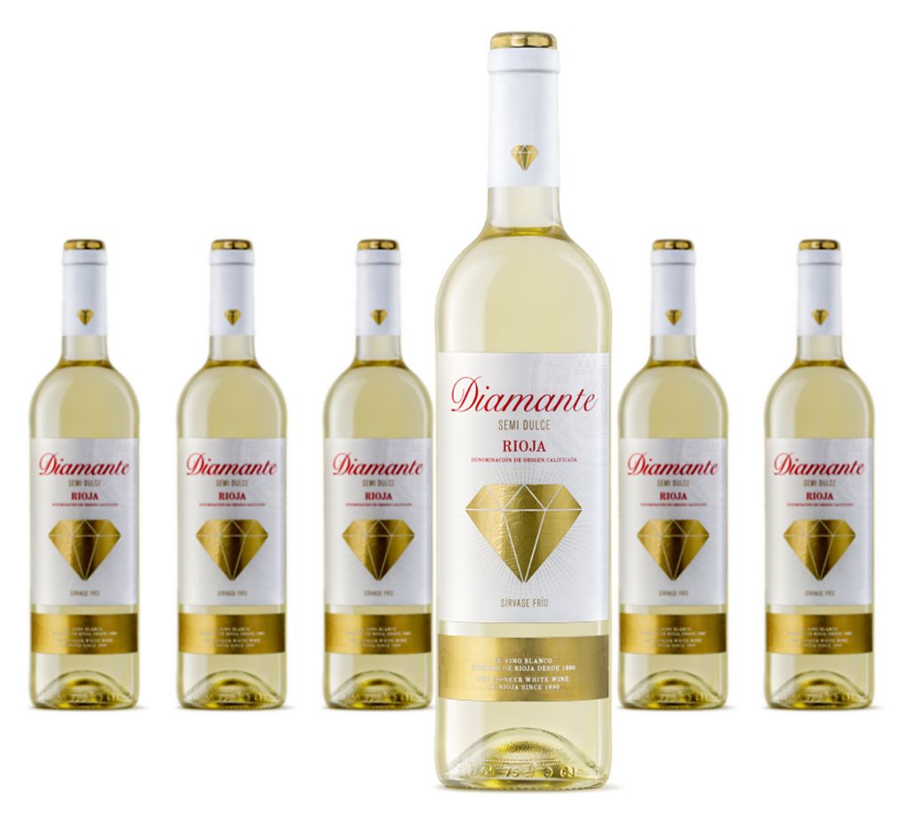 6 x Franco-Espanolas Diamante Semi-Dulce Bianco Produktbild 