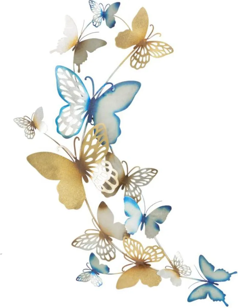 Décoration murale Muro 59,5 x 115 x 4 cm en métal multicolore design