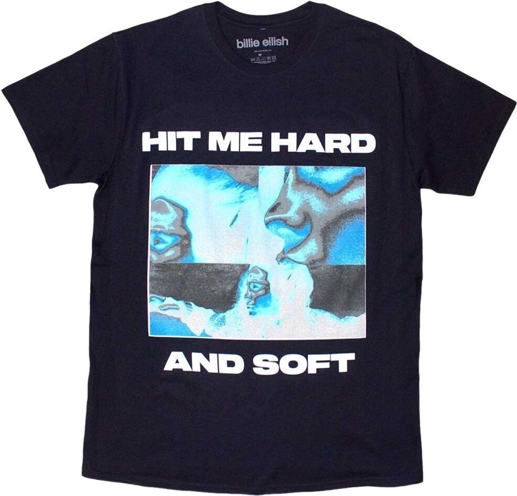 Billie Eilish Hit Me Hard And Soft Negative Navy Blue 2XL T-Shirt