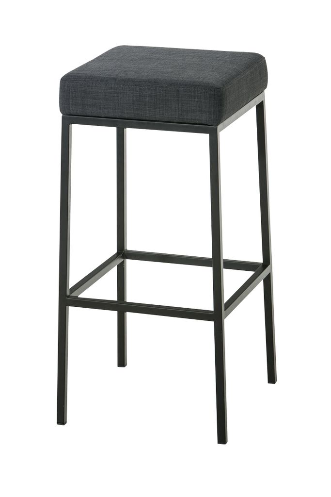 Barhocker HLO-CP41 B80 Stoff dunkelgrau