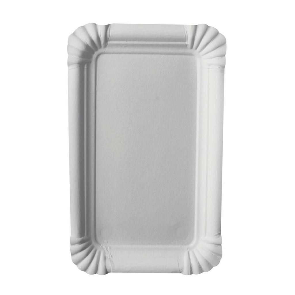 Papstar Pappteller 10x16cm weiss