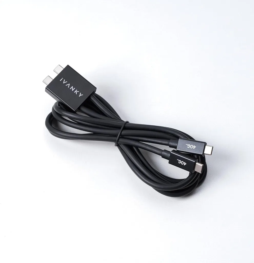 Câble double USB-C Thunderbolt 4 pour FusionDock Max 1 IVANKY 1,2m - 2
