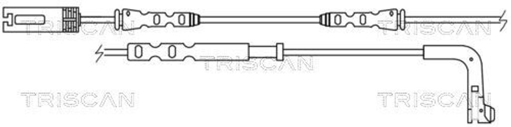 TRISCAN Warnkontaktsatz Bremsbelagverschleiß 8115 11035 Vorne für BMW 3 Touring (E91) 640mm