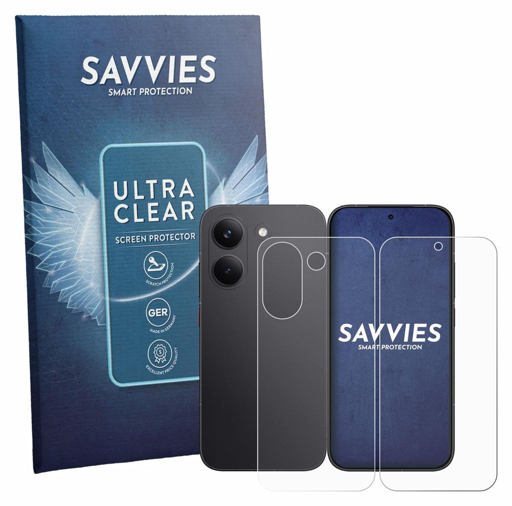 18x Für Xiaomi Poco X8 Pro (Display+Rückseite) Schutzfolie Savvies Displayschutz Display Schutz Folie Klar Transparent