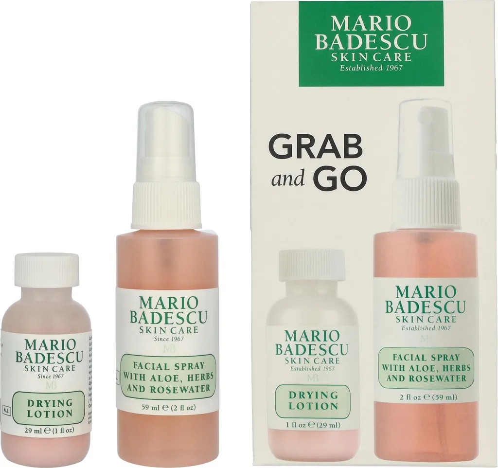Mario Badescu Grab And Go Set Duo Anti-Boutons et Éclat du Visage