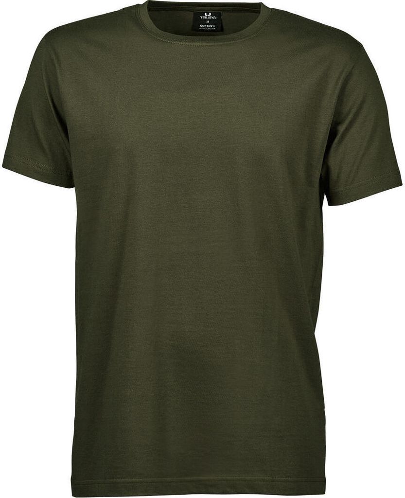 Tee Jays 8000 | Soft Herren T-Shirt - Waschbar bis 60 °C - Farbe: Olive - Größe: S
