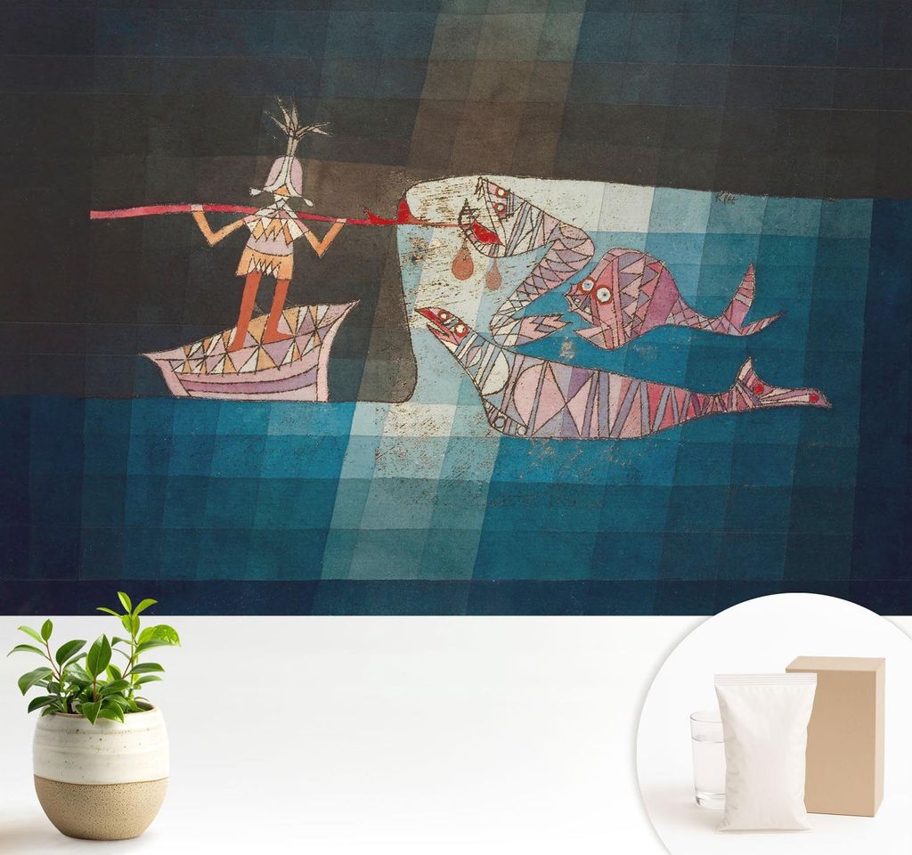 Fototapete - 104x70 cm - Tapete - Wandtapete - Wandbilder - Dekofolie - Tapete Folie - Wand - Dekoration - Wohnzimmer - Fischerjäger