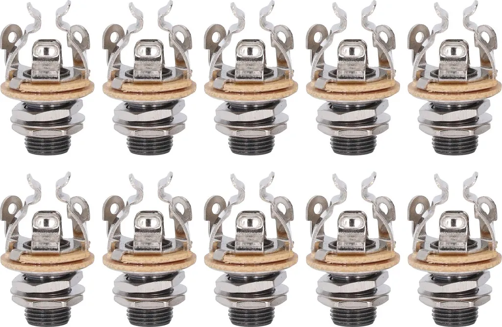Prises jack 6,35mm pour réparation guitare électrique mono 10 pièces