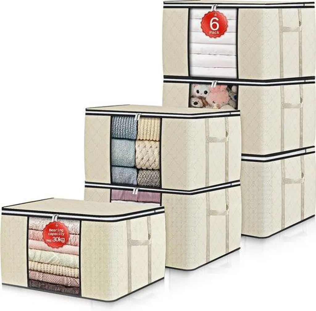 Organisateur de cintres robuste lot de 6 crochets pour gain de place