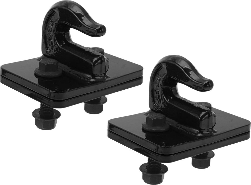 Tractor Bucket Hooks Front Tractor Accessories Bucket Grab Hook Metall 4.23"x3.23" Schwarz 7.5 Tonnen mit 4 Bolzen 1 Set
