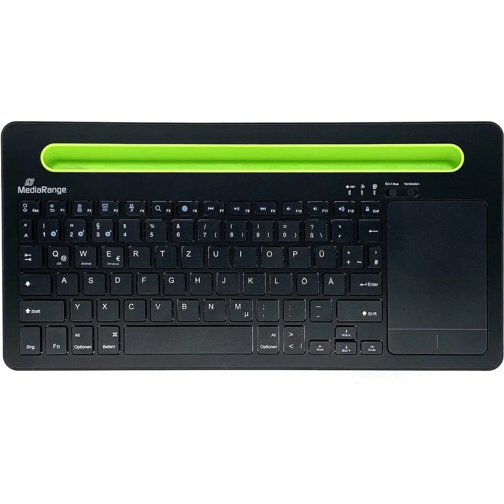 Clavier sans fil avec touchpad MediaRange MROS131 et support mobile - 6