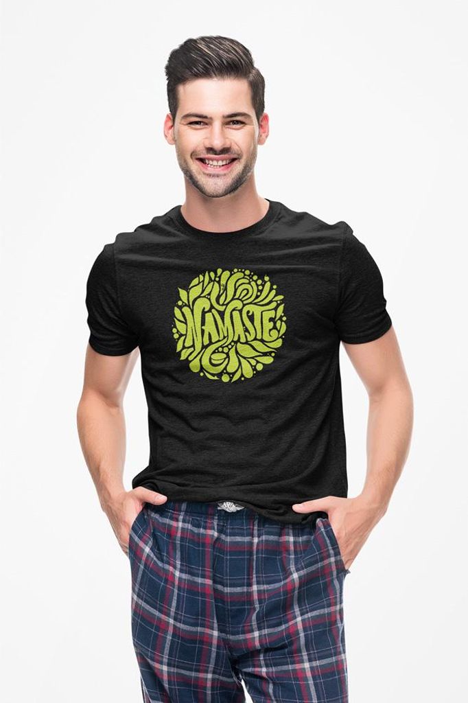 D&B Uni Polo ST00079 Namaste Schwarz-Größe 3XL