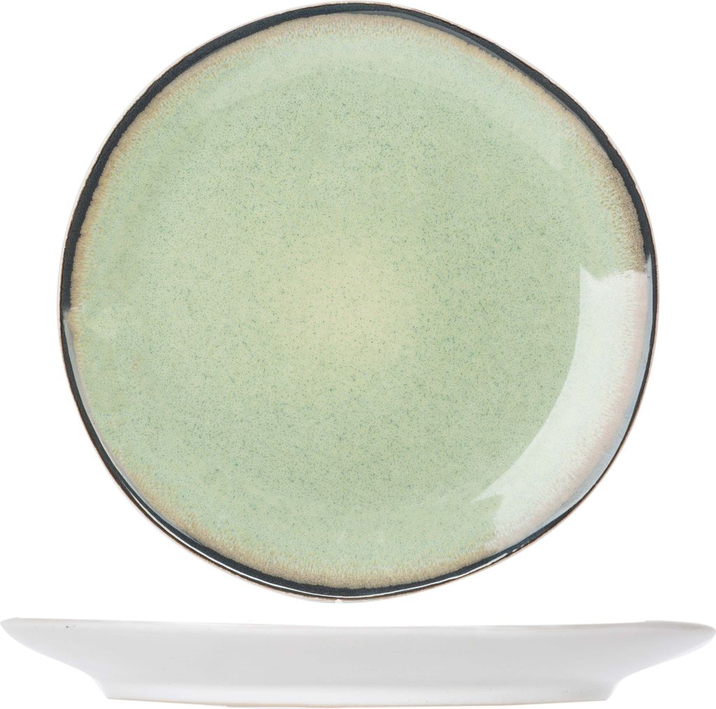 Cosy & Trendy Frühstücksteller / Dessertteller Fez Grün ø 23 cm - 4 Stück