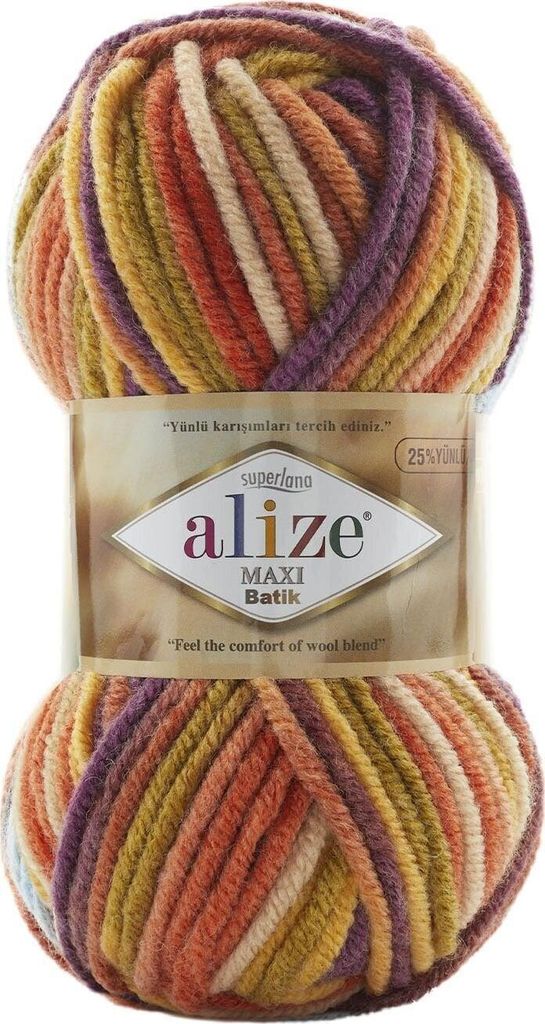 Alize Superlana Maxi Batik 8027 Strickgarn