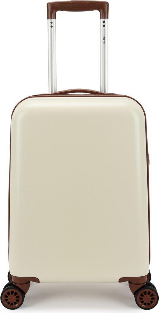 Retro Koffer Weiss Handgepäck 35L 55X35X20CM