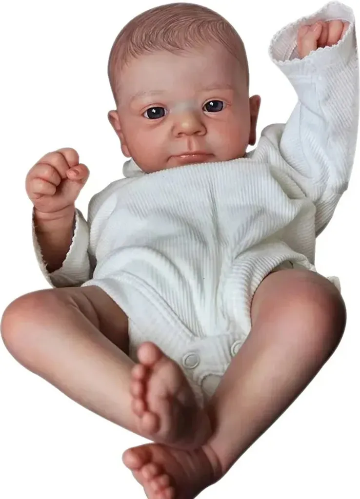 Bébé Reborn Réaliste 45cm - Poupée de Collection Peinte à la Main