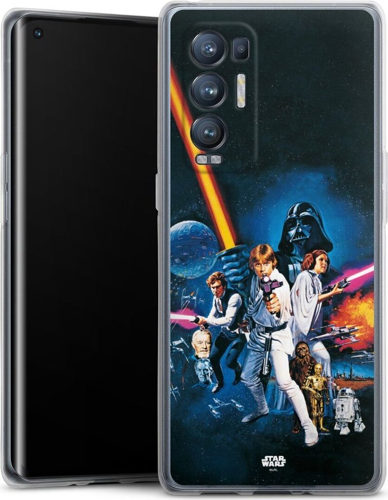 DeinDesign Handyhülle für Oppo Find X3 Neo Silikon Hülle Case Smartphone Schutzhülle Episode IV Fanartikel Star Wars