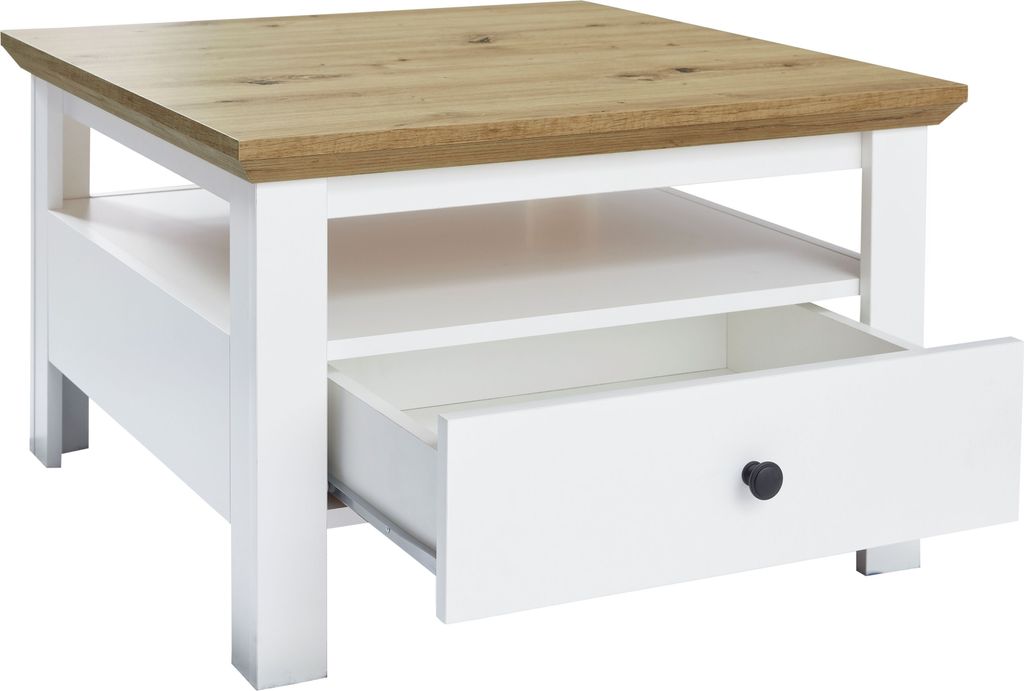 trendteam Wohnen Couchtisch Universal Artisan Eiche/Weiß Produktbild 