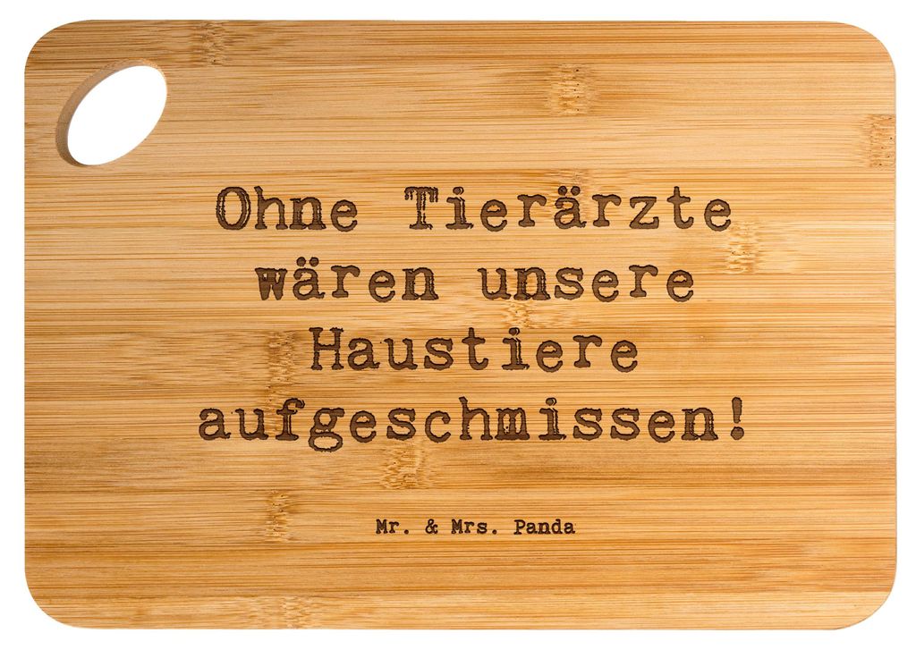 Mr. & Mrs. Panda Brett Spruch Tierarzt Helden - Transparent - Geschenk, Küchenbrett, Schneidebrett, Dank an, Tierärztin, Berufspassion, Holzbrett...