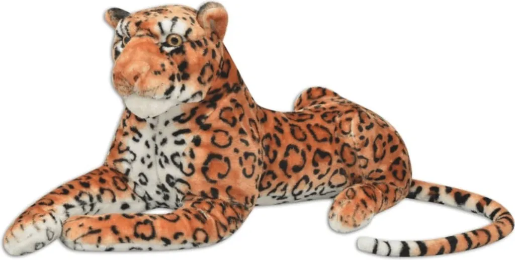 Léopard Peluche XXL Robuste et Doux - Déco Durable sans Déformation - 5