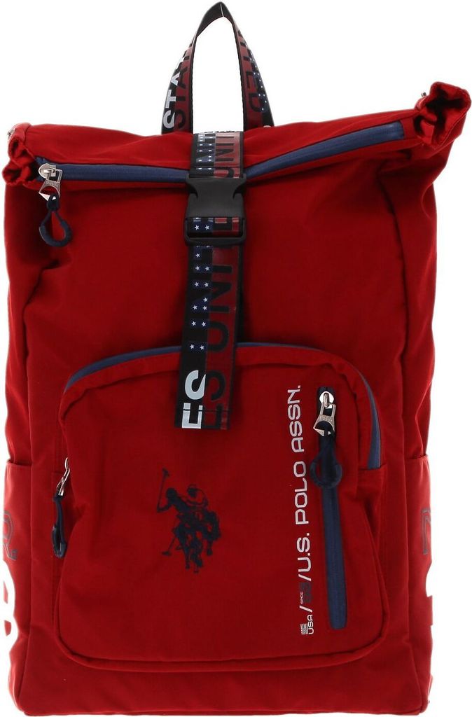 U.S. POLO ASSN. Freizeitrucksack Rucksack mit Laptopfach Bozeman Backpack with Flap Red rot