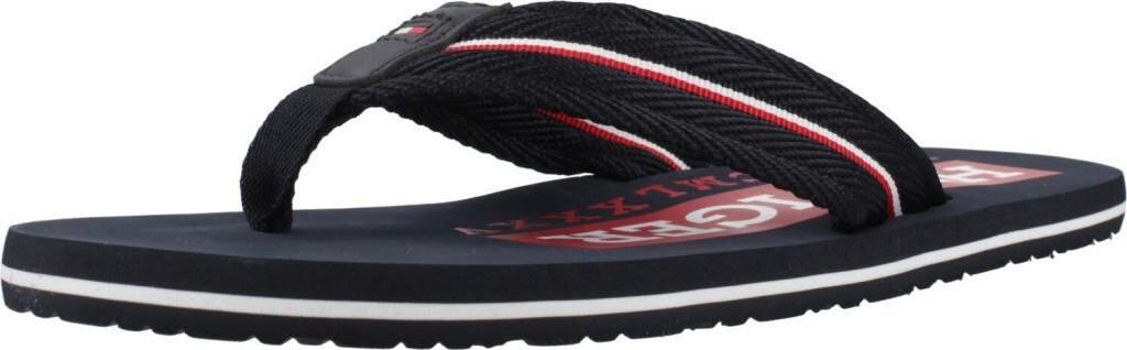 Tommy Hilfiger Corporate Hilfiger Beach Zehentrenner Blau in Gr. 43