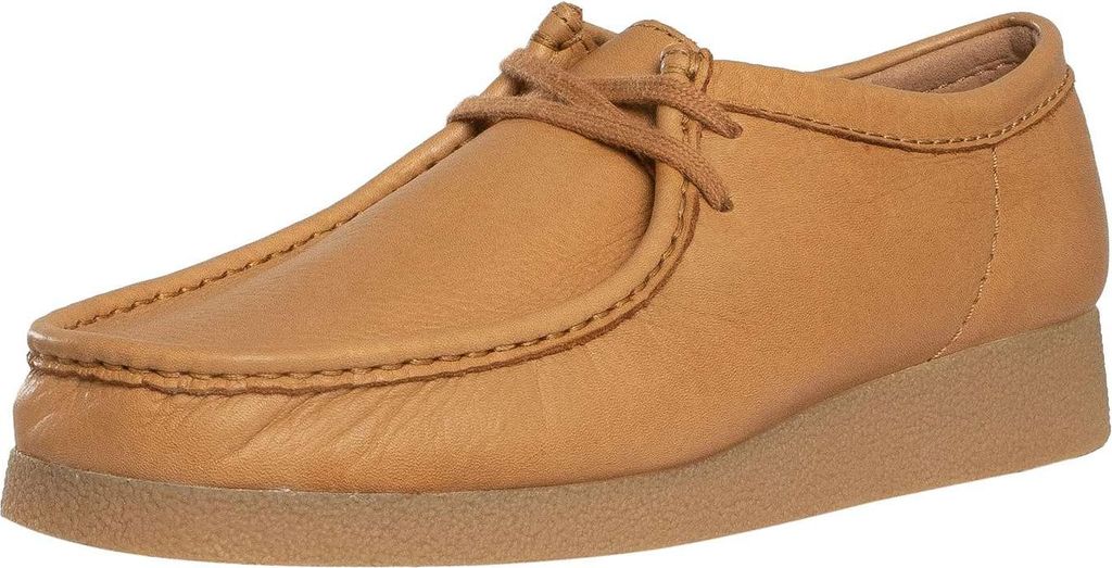 Clarks Wallabee Evo Leder-Sneaker, Braun 46 EU