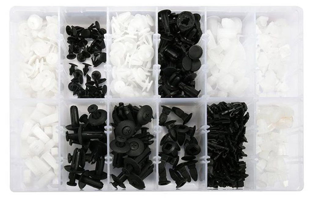 Set clip in plastica per auto - confezione rivetti, e Immagine del prodotto 
