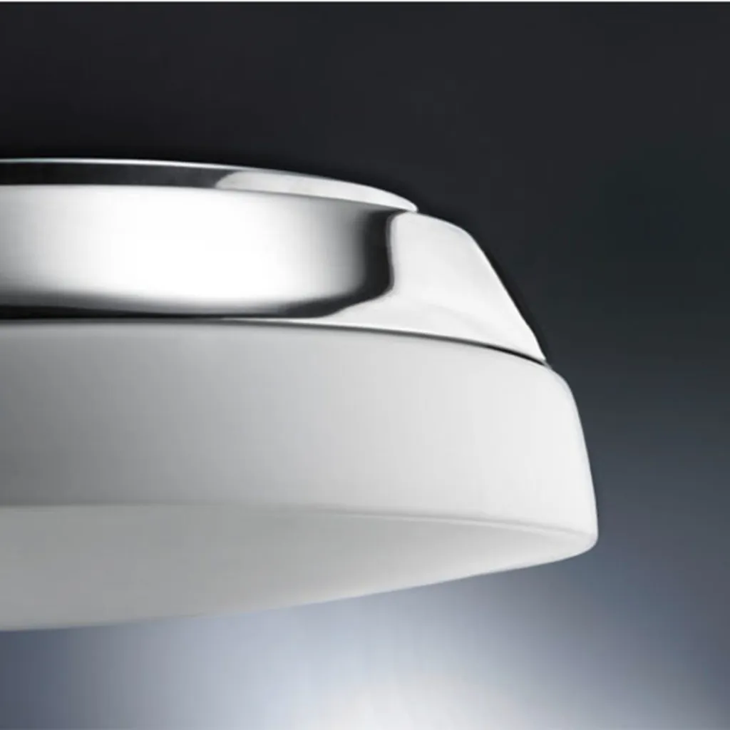 Plafonnier Dez chrome verre solution éclairage pour plafonds bas design - 3