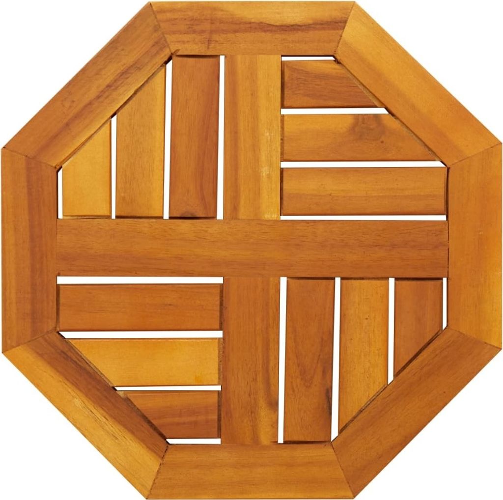HOMMIE Tischplatte - elegantes Design - Schreibtischplatte - 40x40x2cm Achteckig Massivholz Akazie NEU364389 - Tischplatten