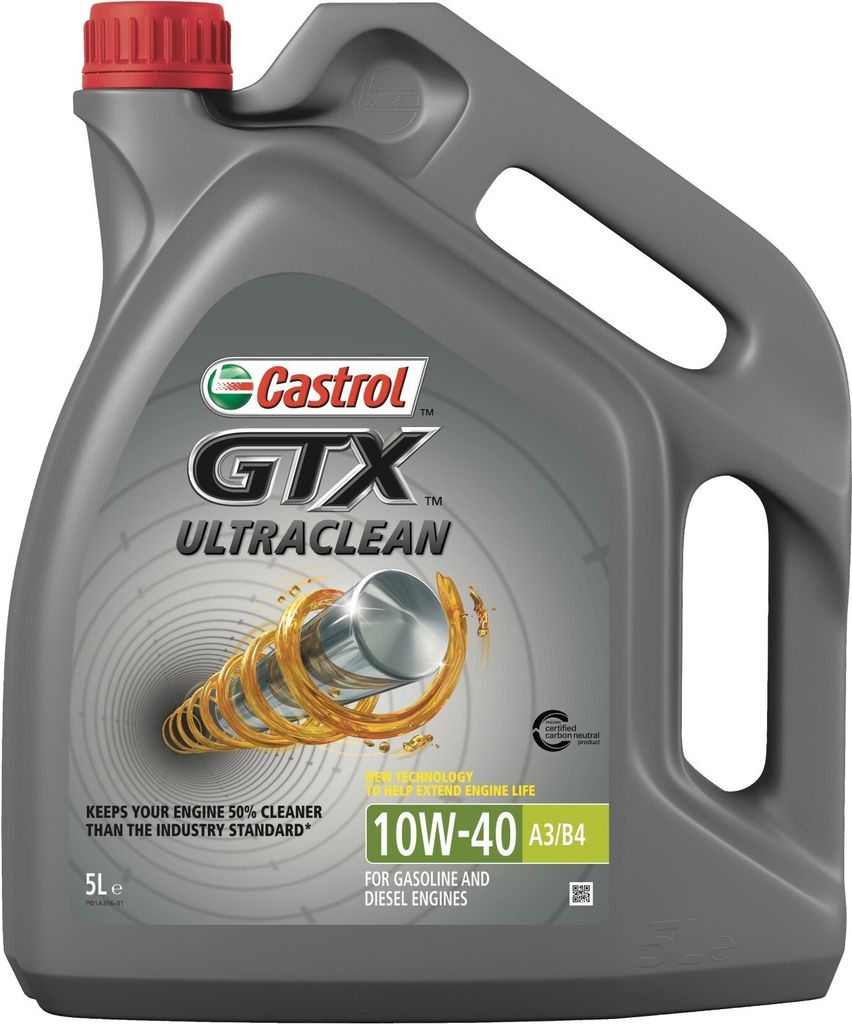 CASTROL GTX Ultraclean 10W-40 A3/B4 5 L Kanne Motoröl