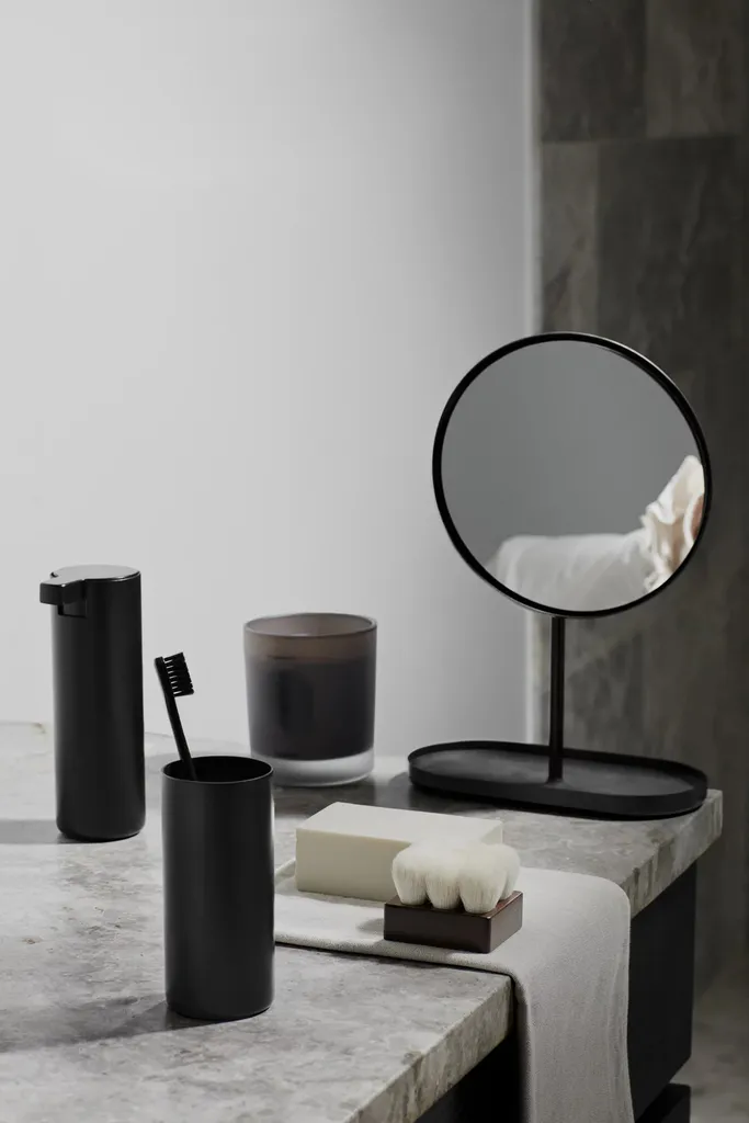 Blomus Modo 66259: Dosatore Sapone Parete Nero Titanio - Lusso Minimal - 2