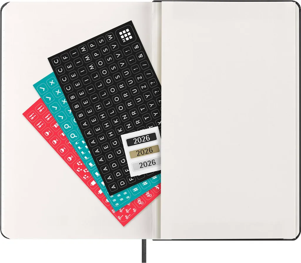 Agenda 2025 Moleskine Vertical Pro Rigide Noir 12 Mois Format Large 21 - 6