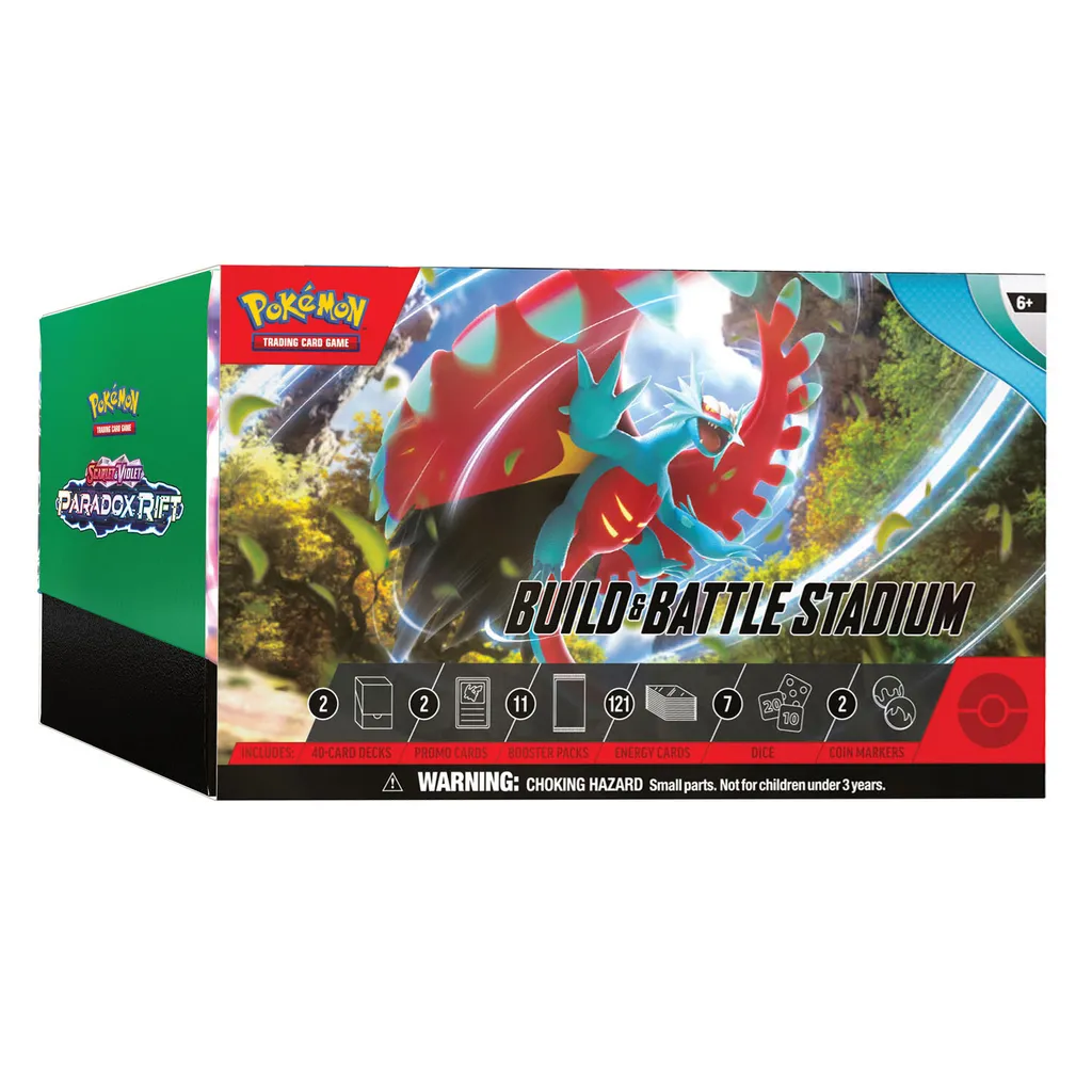 Pokémon Paradox Rift Build & Battle Stadium - 12 Boosters et Cartes Promo