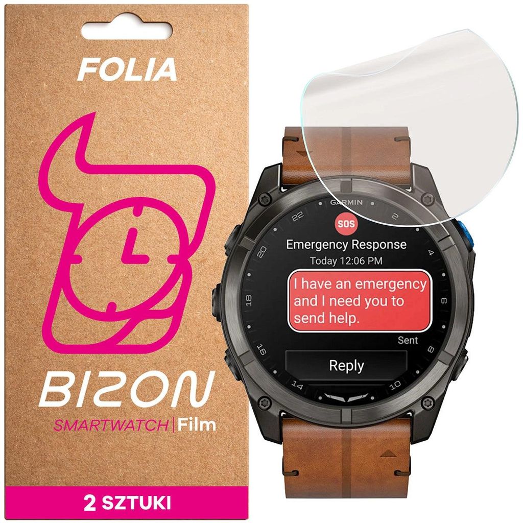 Matte Folie für Garmin D2 Mach 2 Pro, Bizon Watch Film Produktbild 