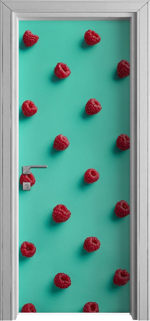 Tür Selbstklebende 80x210 cm Türfolie Türtapete Klebefolie - Farbige Früchte