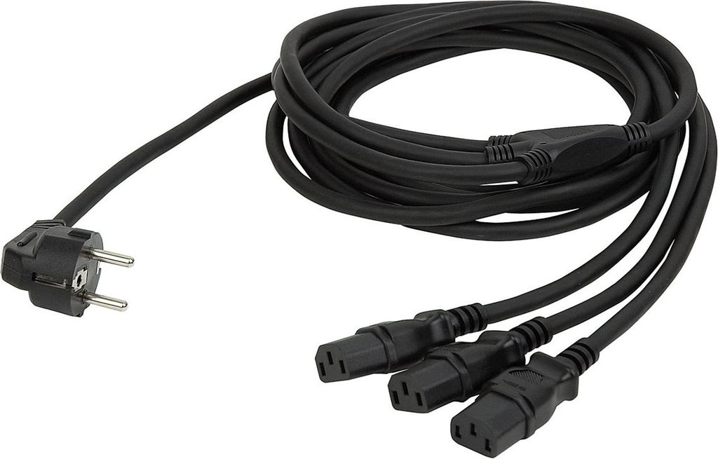 DAP Répartiteur Schuko vers 3 IEC 3 m Image du produit 