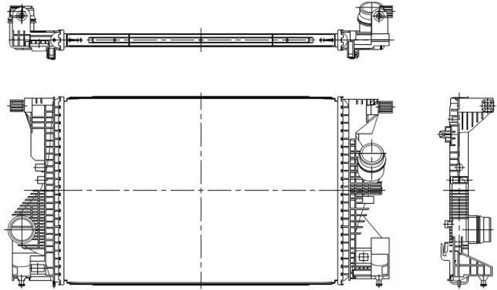 NRF 309119 - OE 2475006100 Ladeluftkühler für A-Klasse (W177), CLA (X117), GLA (H247), GLB (X247), B-Klasse (W247), CLA (C118)