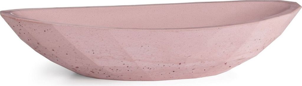Casa Padrino Luxus Waschbecken Schale Rosa 60,9 x 29,7 x H. 11,9 cm - Handgefertigtes Beton Waschbecken - Badezimmer Accessoires - Luxus Badezimmer...