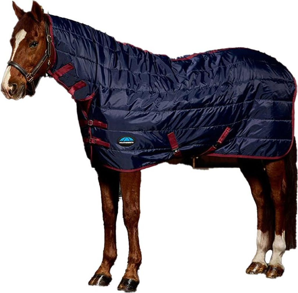 Weatherbeeta - "Comfitec" Combo-Kragen Bahnensteppung 100 g Pferde Stalldecke & Halsband WB2314 (195,5cm) (Marine/Burgunderrot)