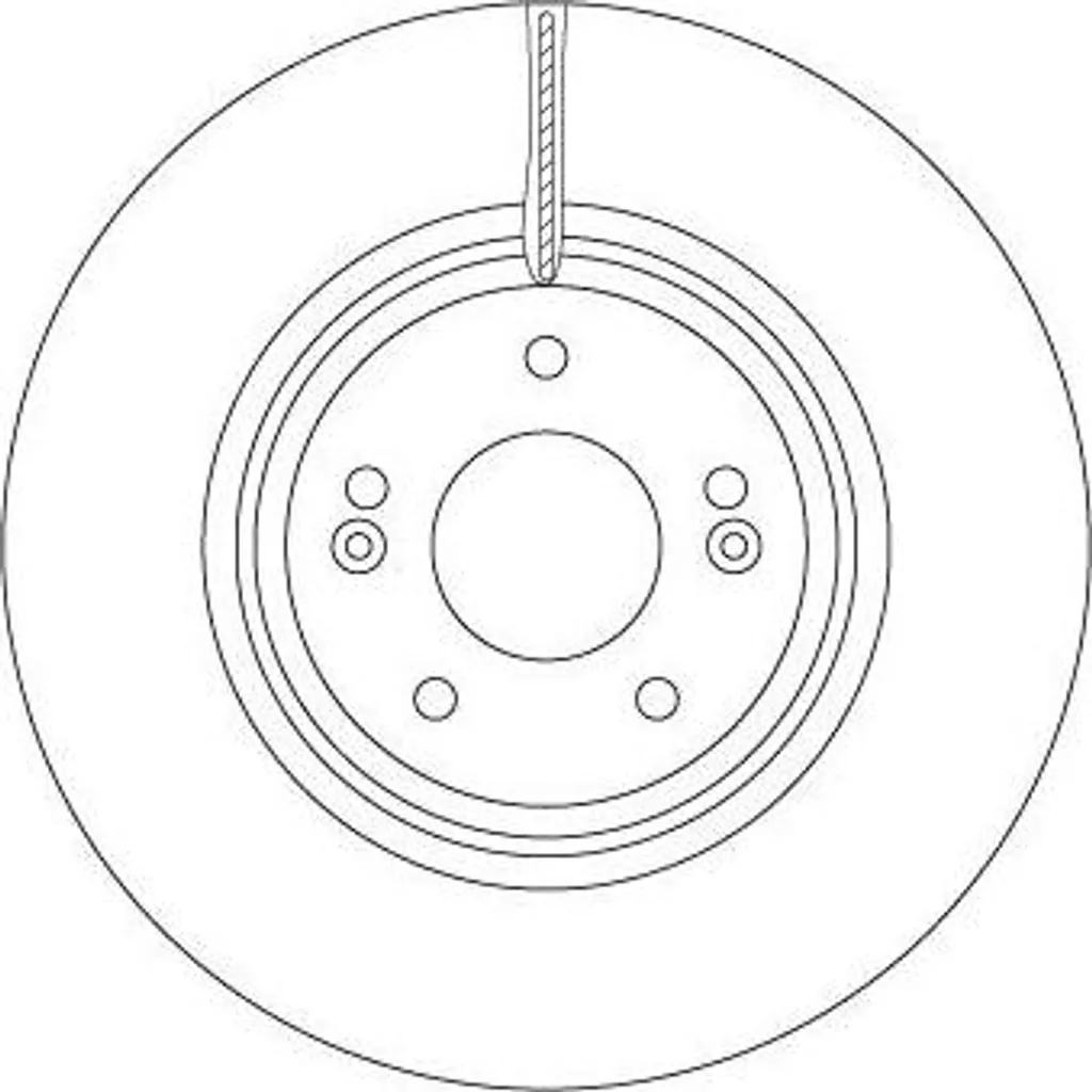 Disque de frein TRW DF6958S haute teneur en carbone OE 51712D4800 durable