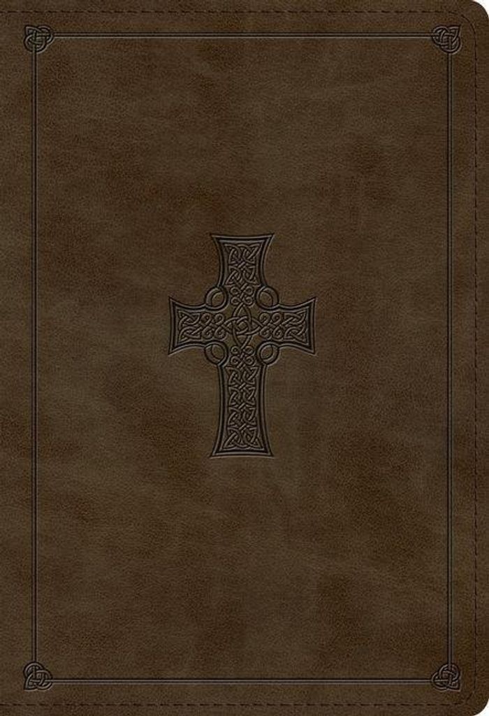 ESV Student Study Bible (Trutone, Olive, Celtic Cross Design)